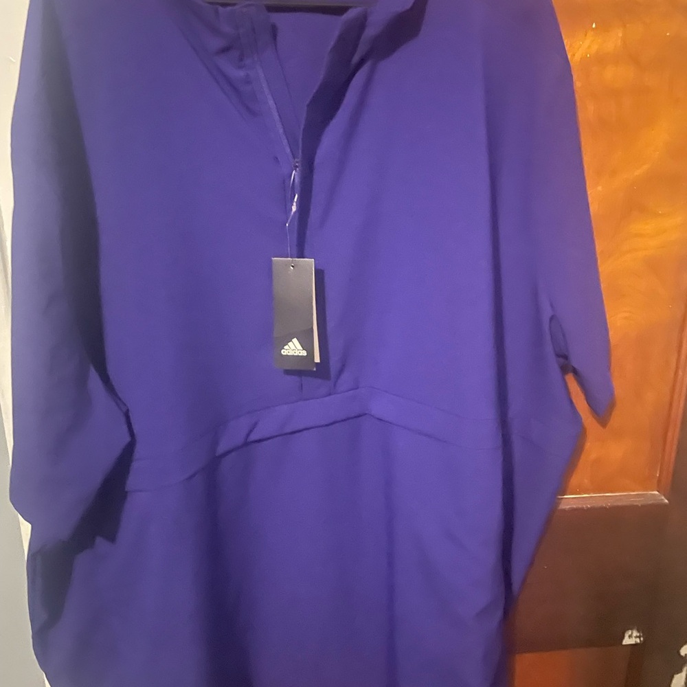 Adidas Purple Quarter-Zip Top